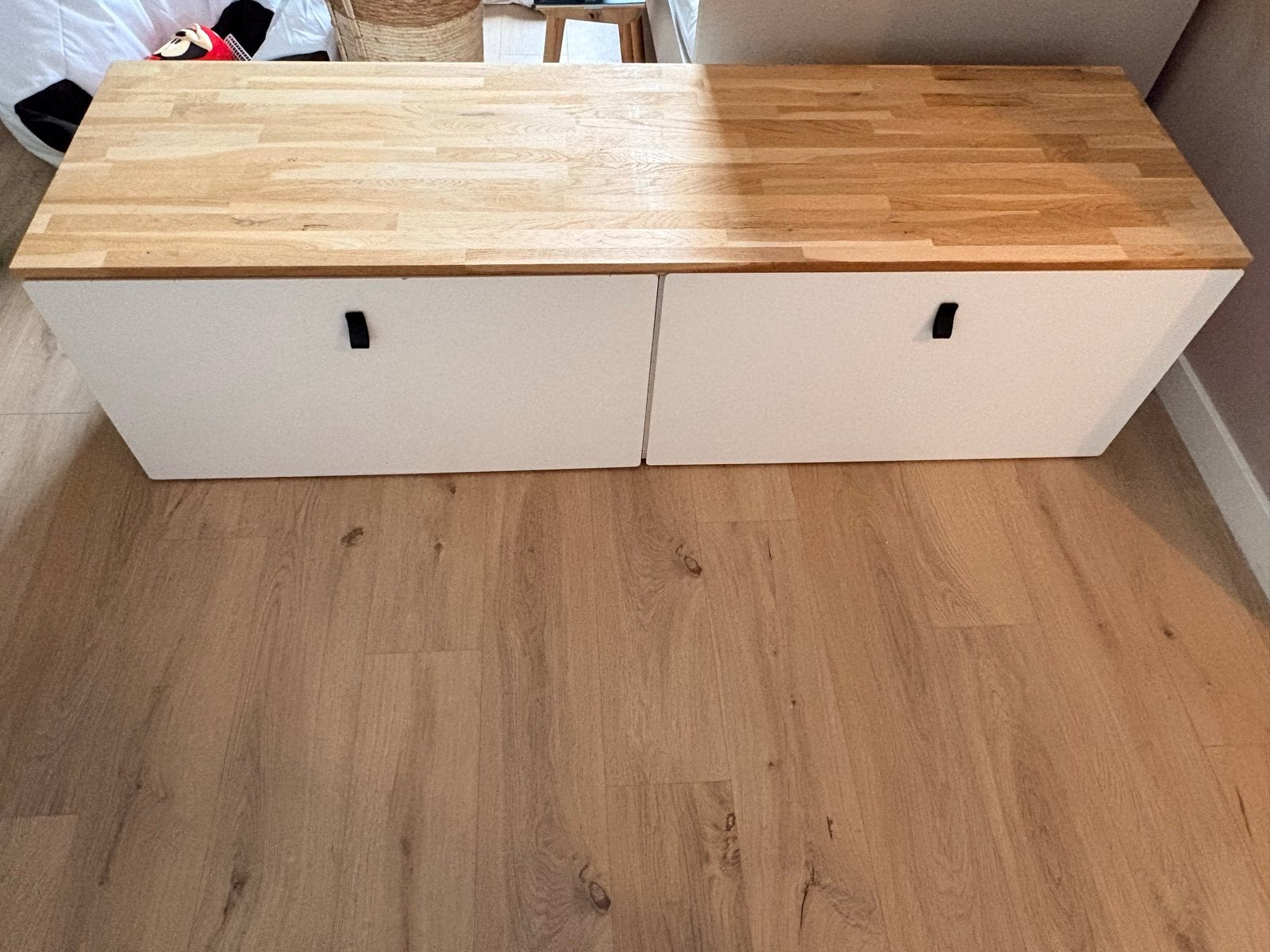 IKEA SMÅSTAD Speelgoedkist met lade, wit/berken, Gebruikt, Kast, 50 tot 70 cm, 75 tot 100 cm