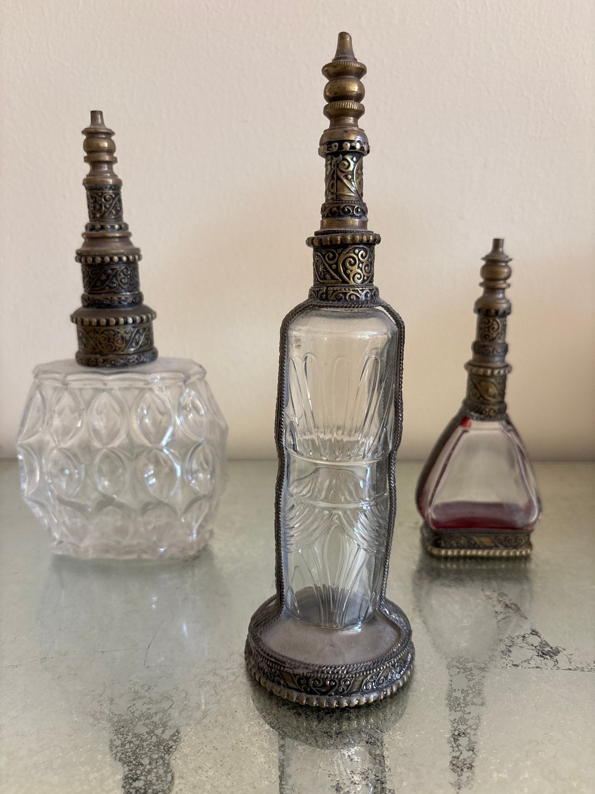 Set van 3 Vintage Oosterse Parfumflesjes, Ophalen