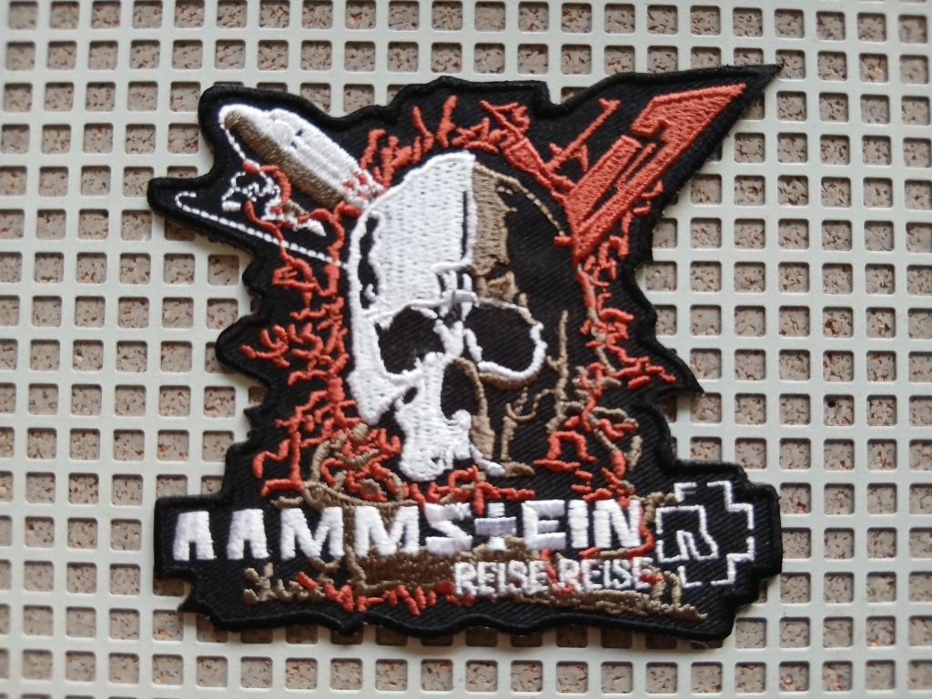Rammstein zeer mooie reise reise shaped patch 11, Verzenden, Nieuw, Kleding