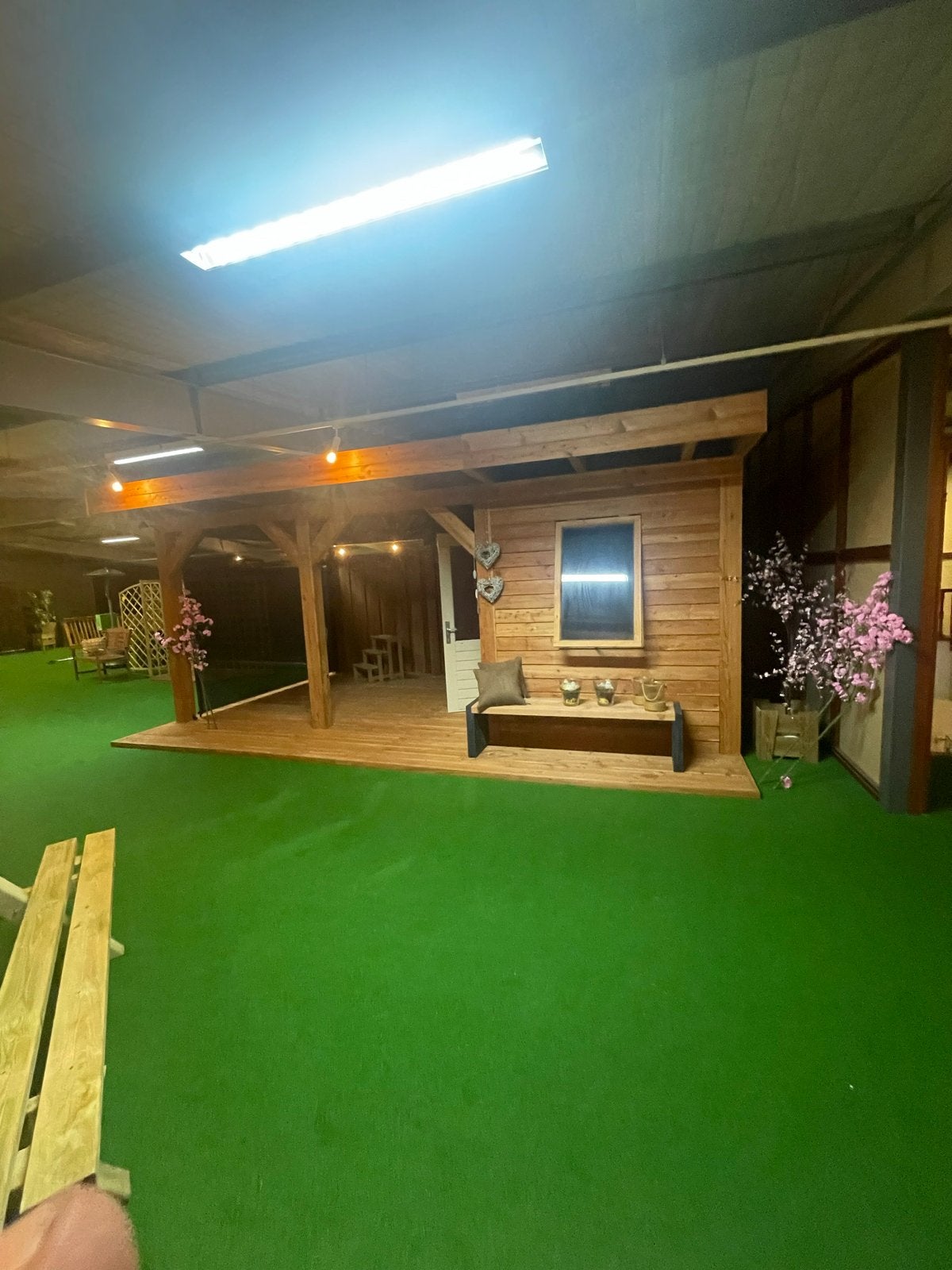 Houten Tuinhuis met Overkapping - Nieuw, Tuin en Terras, Ophalen, Tuinhuis, Nieuw, 1 raam