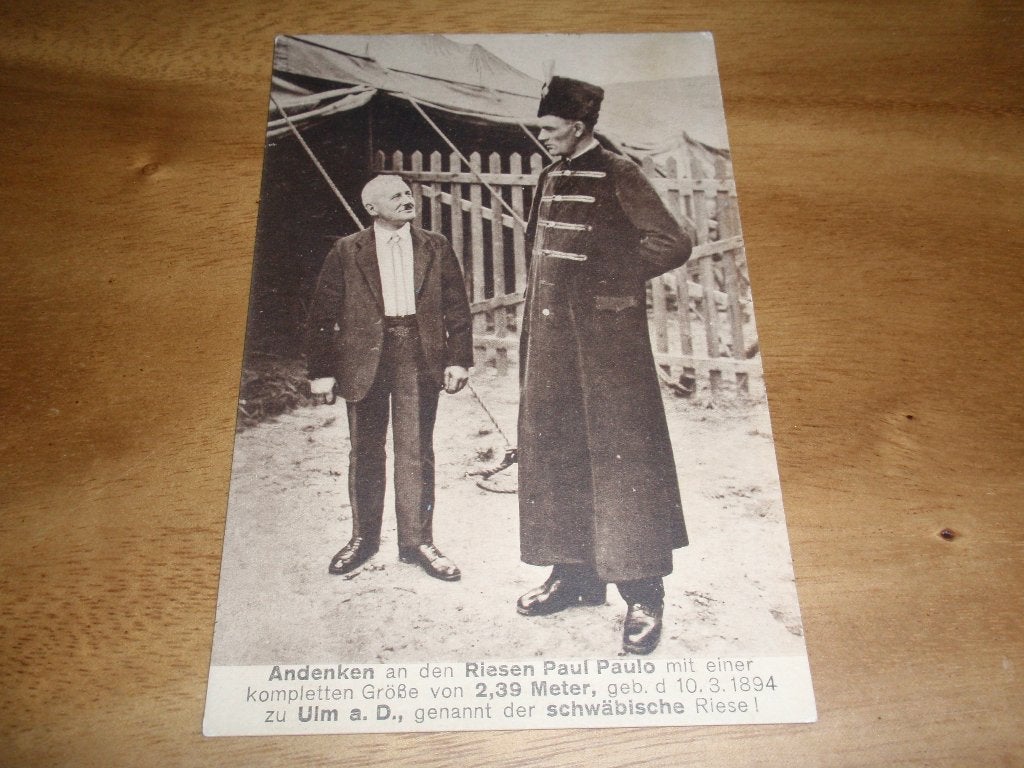 Reus Paul Paulo Grote Man Gigant Circus Krone Duitsland, Verzamelen, Ansichtkaarten | Themakaarten, Verzenden, Voor 1920, Ongelopen