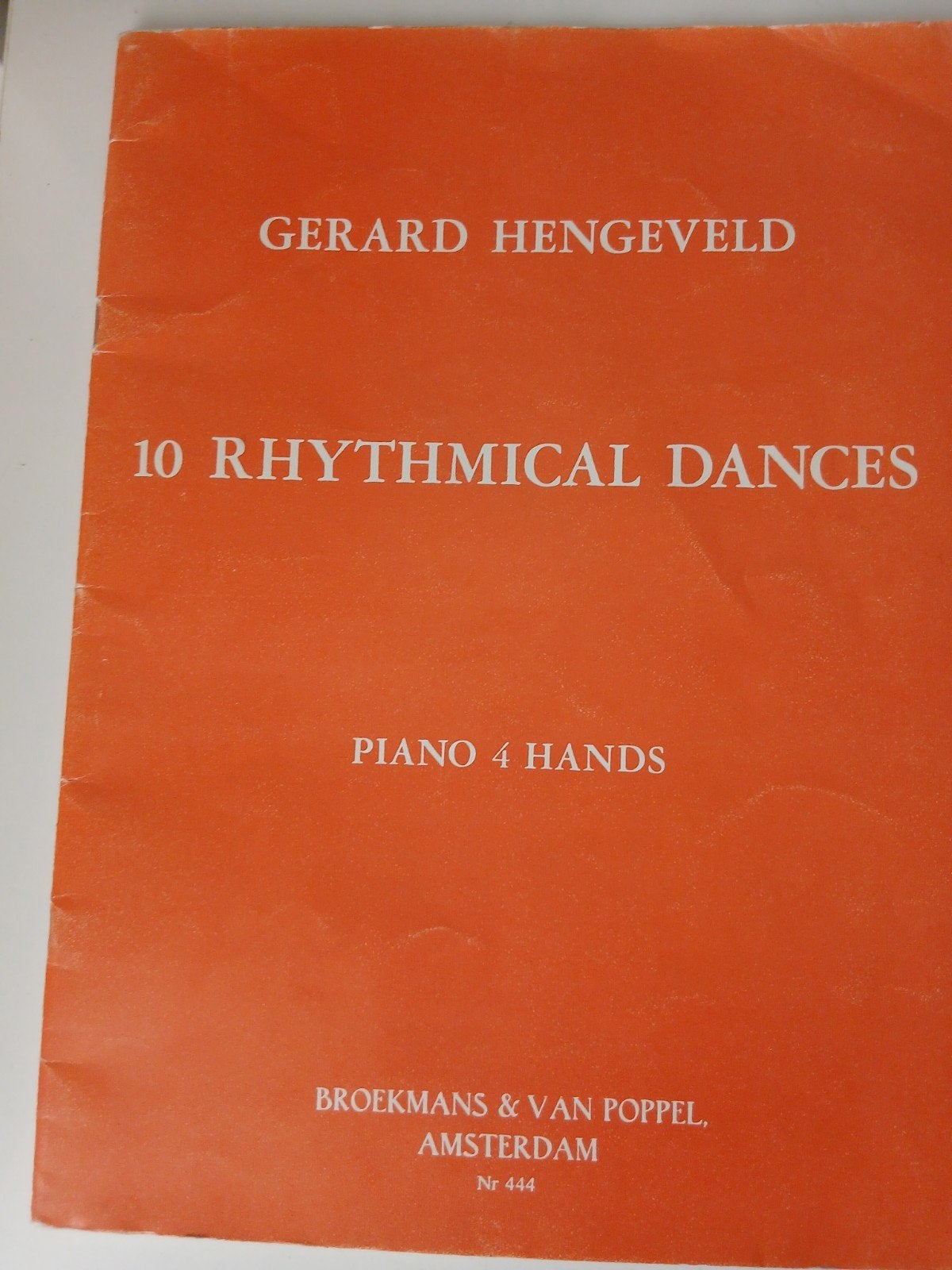 Gerard Hengeveld - 10 Rhythmical Dances voor Piano 4 handen, Gebruikt, Klassiek, Ophalen of Verzenden, Artiest of Componist