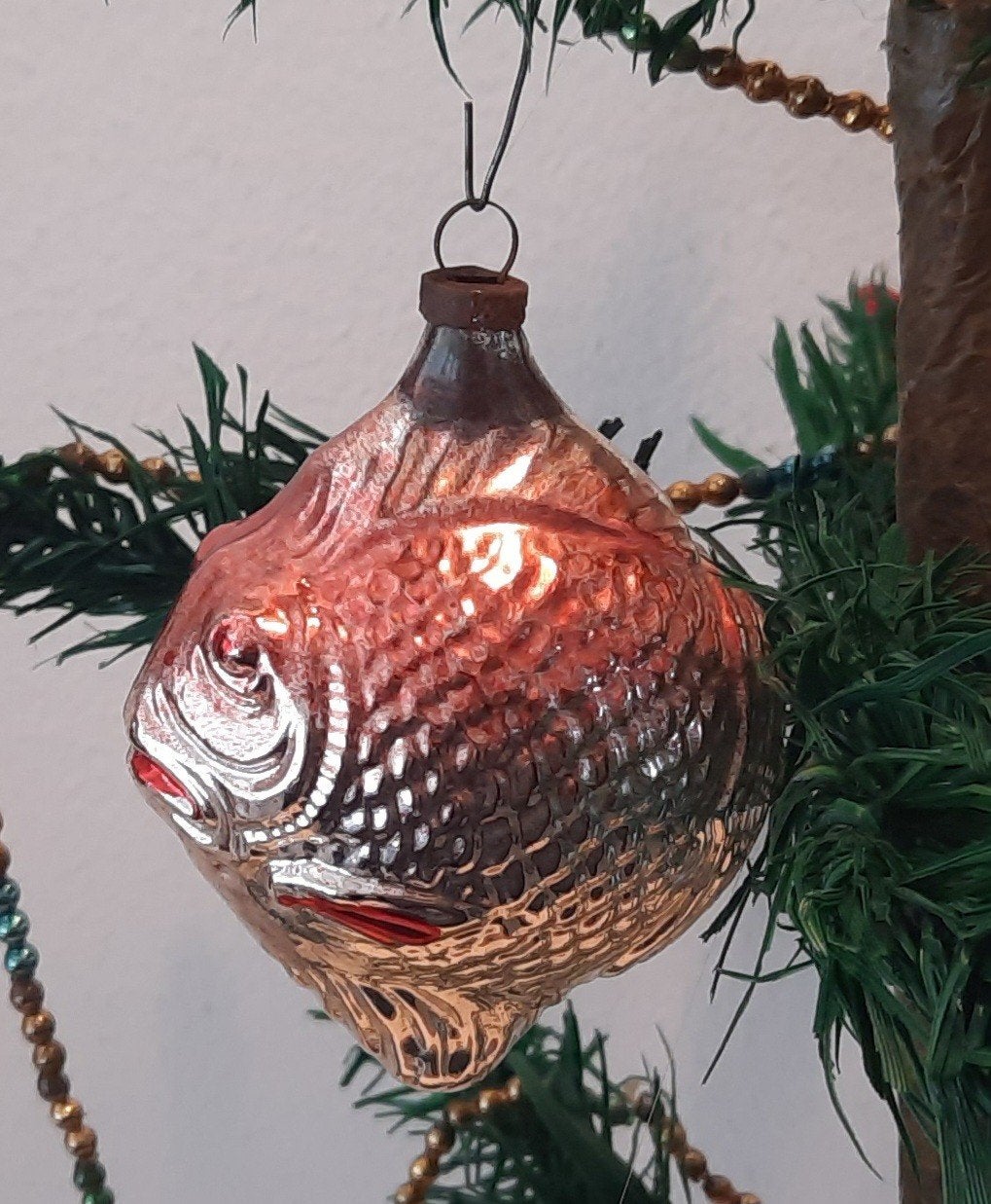 Antieke Kerstbal Vis, Verzenden