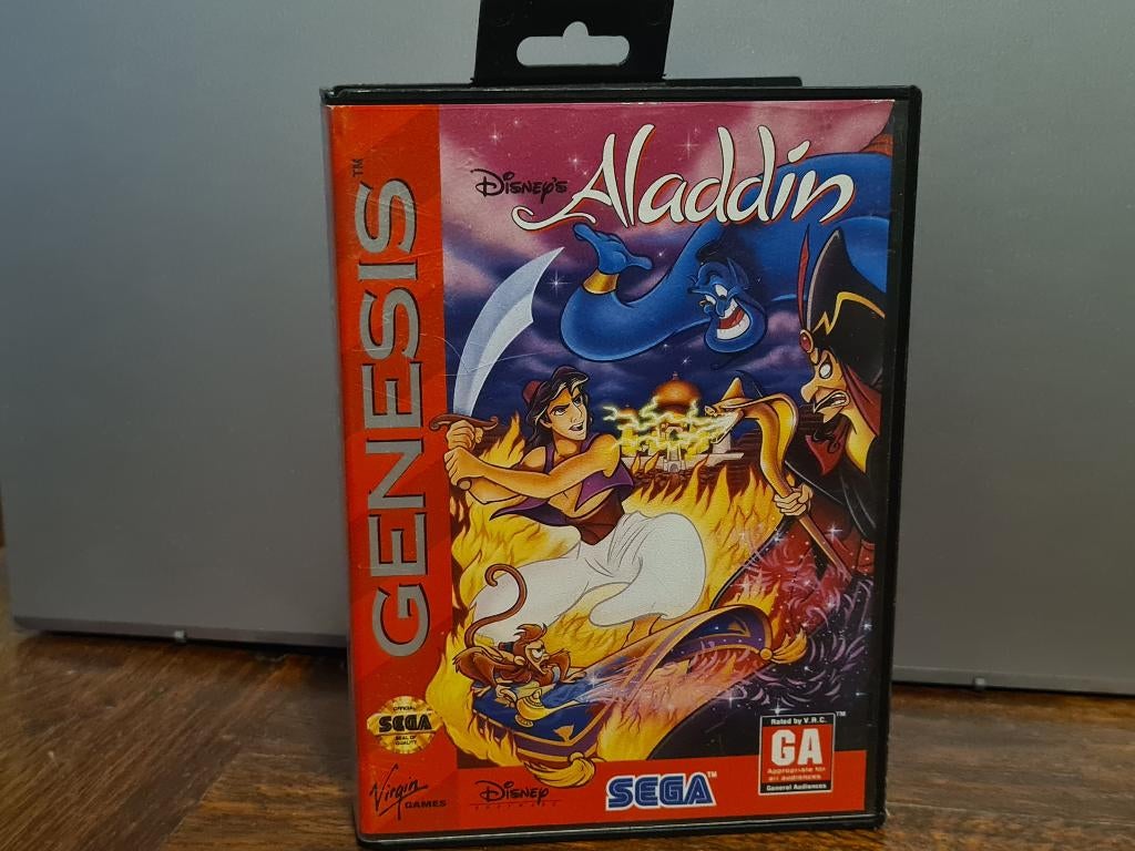 Aladdin Sega Genesis, Spelcomputers en Games, Games | Sega, 1 speler, Ophalen of Verzenden, Zo goed als nieuw, Vanaf 3 jaar