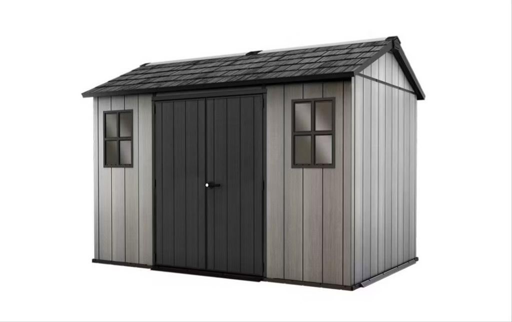 Keter Oakland 1175 Kunststof Tuinhuis - Ruim en Duurzaam, Ophalen, Kunststof, Tuinhuis, 250 tot 500 cm