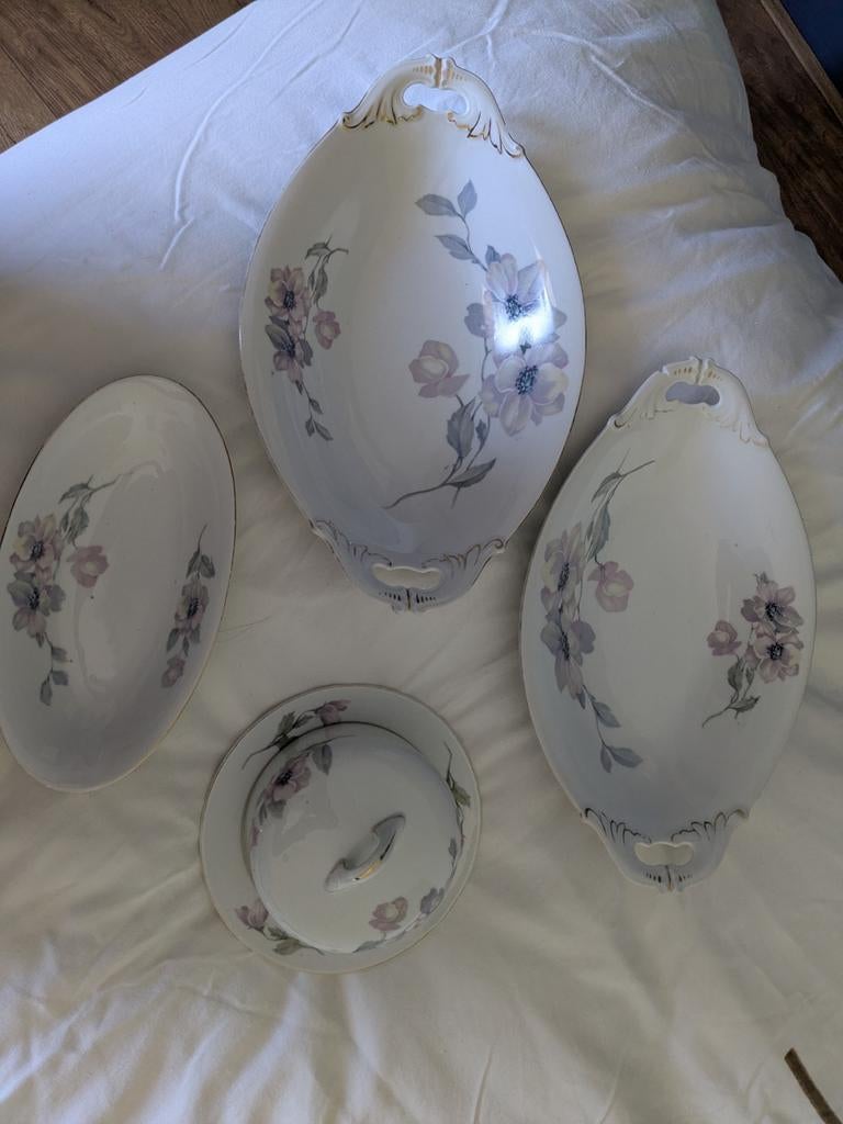 Oude schalen , schaaltje en botervloot van MZ Altrehlau, Ophalen of Verzenden