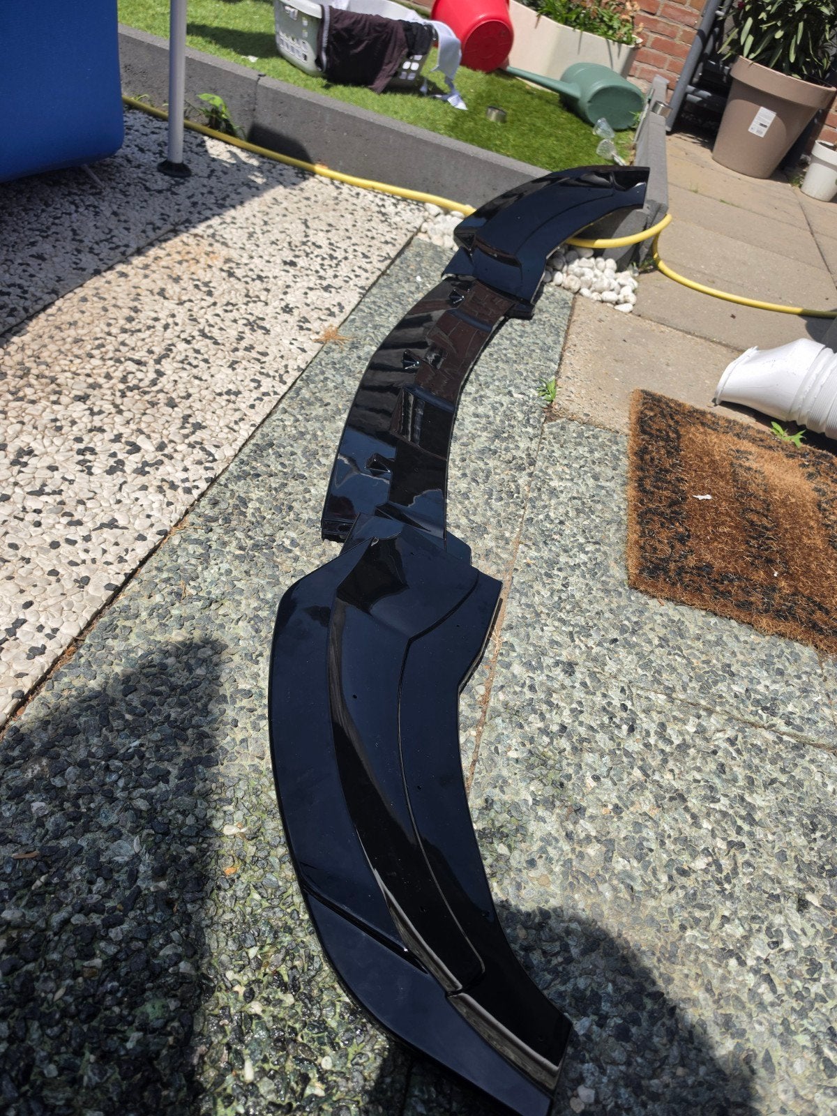 Mercedes Front Lip / Bumper Lip Zwart - Nieuwstaat, Auto-onderdelen, Carrosserie en Plaatwerk, Ophalen, Voor, Mercedes-Benz, Nieuw