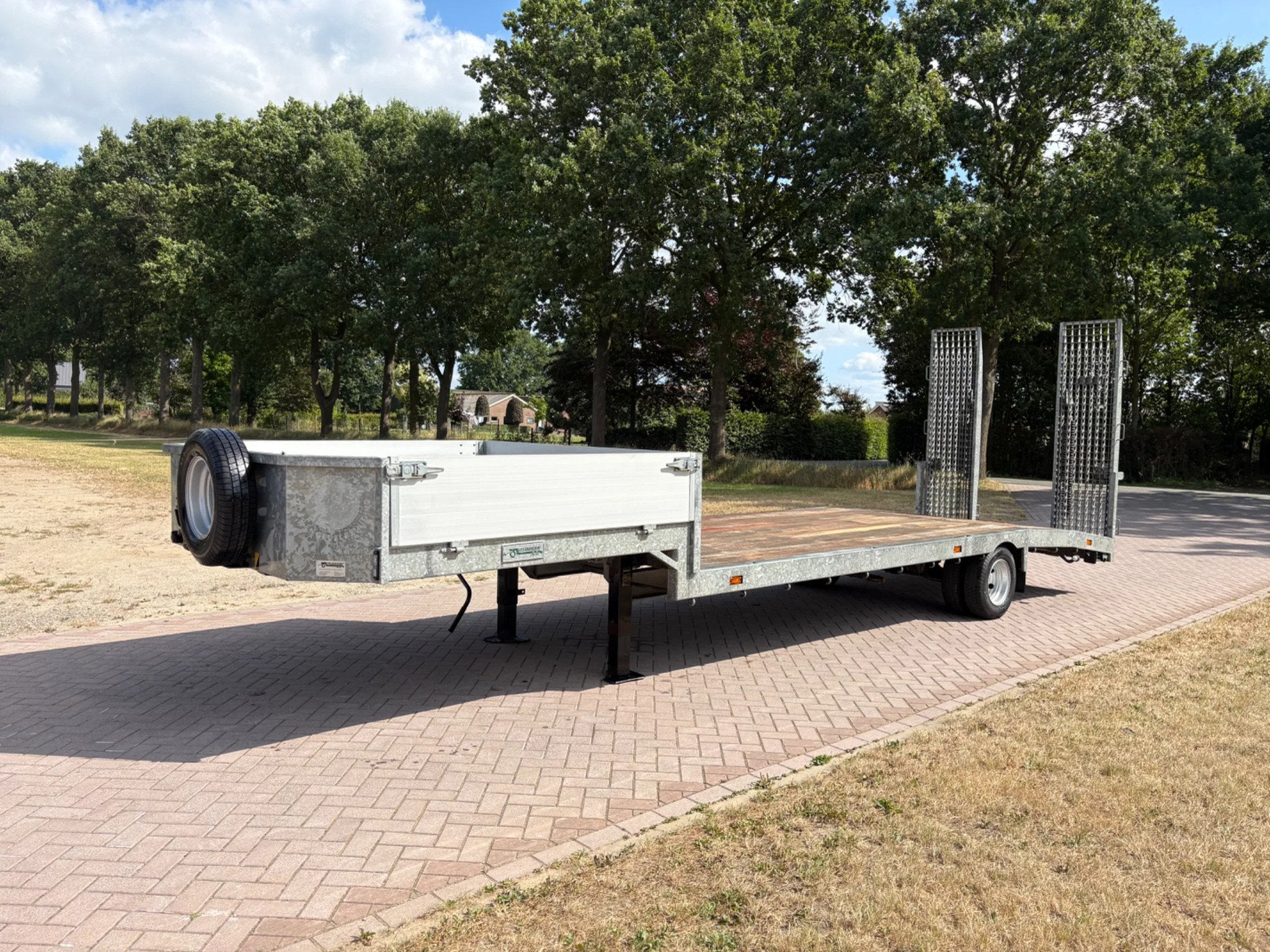 VELDHUIZEN P45-1 Be oplegger semi dieplader 5 TON (bj 2017), Overige brandstoffen, Bedrijf, Aanhangers en Opleggers, Te koop