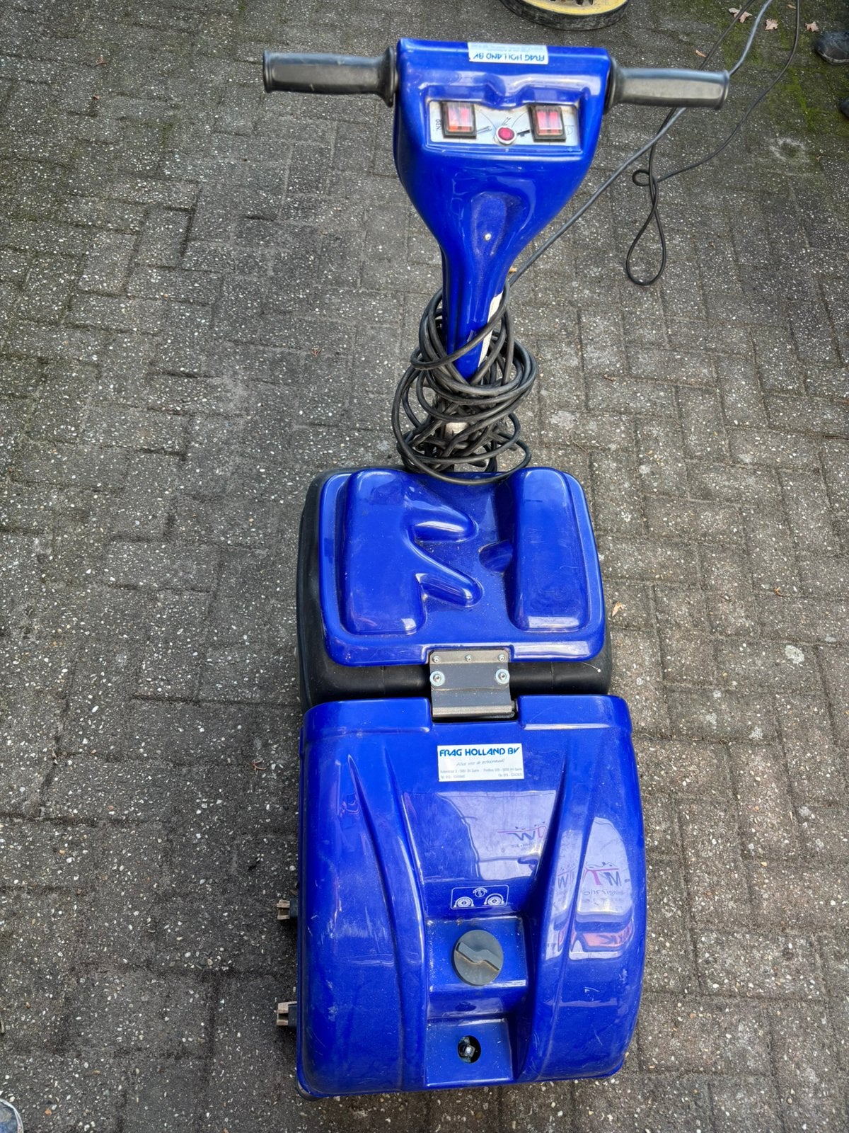 Schrob zuig machine, Ophalen, Schrobmachine