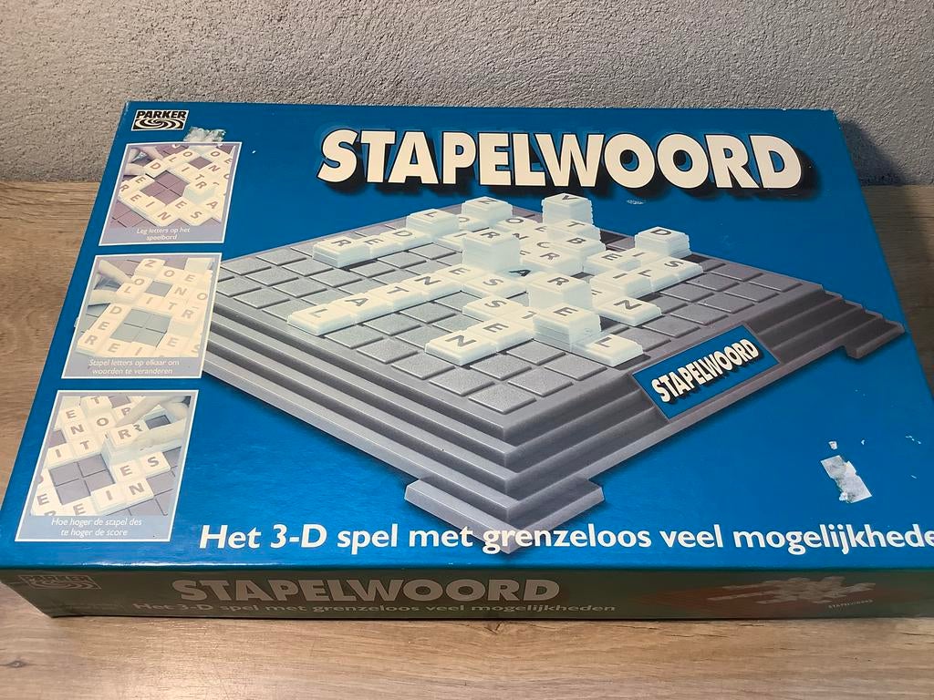 Stapelwoord spel, Hobby en Vrije tijd, Ophalen of Verzenden, Gebruikt