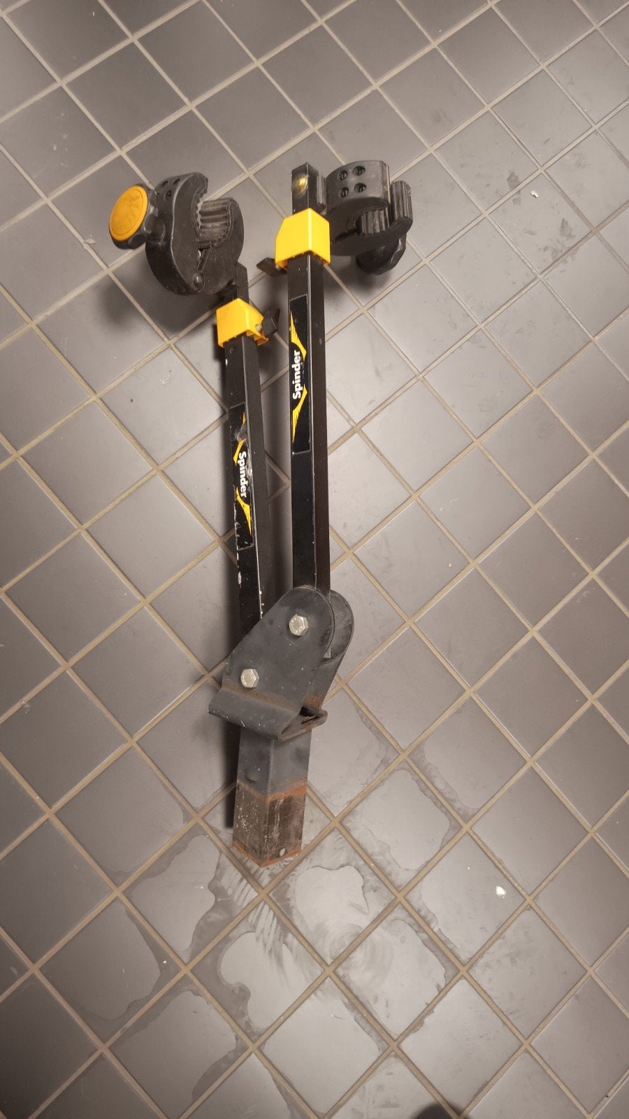 Spinder Hawk bovenbouw fietsendrager met 2 klemmen, Auto diversen, Fietsendragers, Ophalen of Verzenden, Gebruikt, Fietsendrager-accessoire