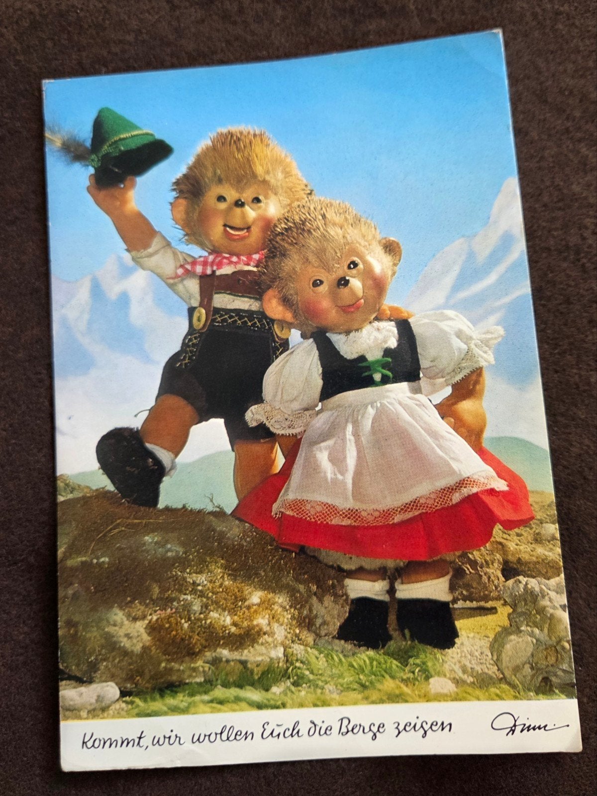 Egels in Alpenlandschap, Verzenden, 1960 tot 1980, Gelopen, Kinderen