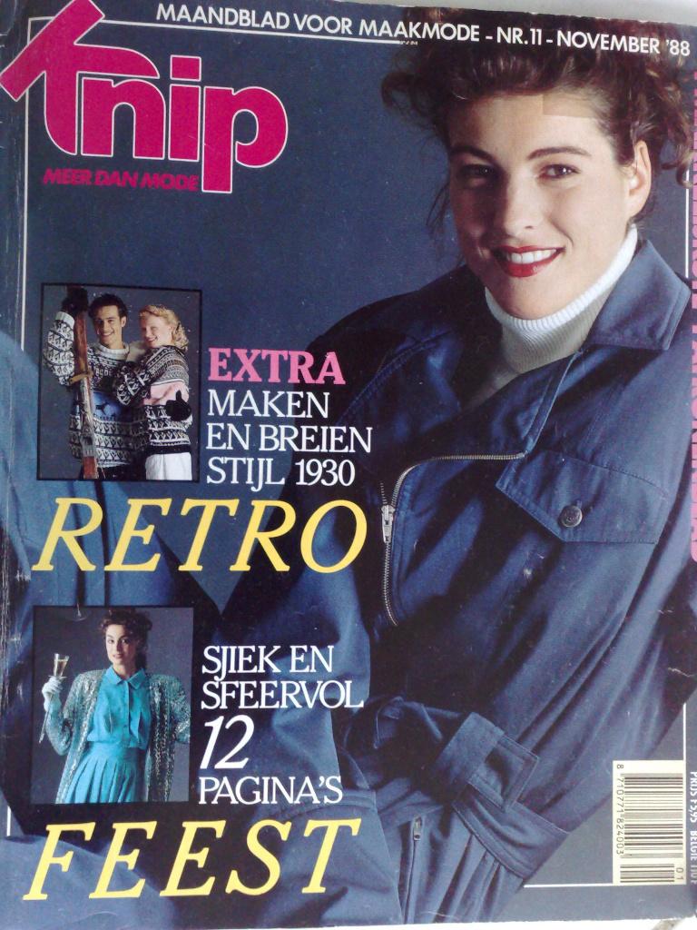 Knipmode kledingpatronen november nr. 11 / 1988, Verzenden, Vrouw, Knipmode, Overige typen