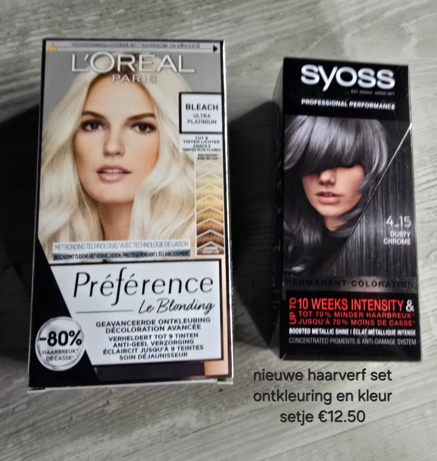 Nieuwe haarverf, Ophalen