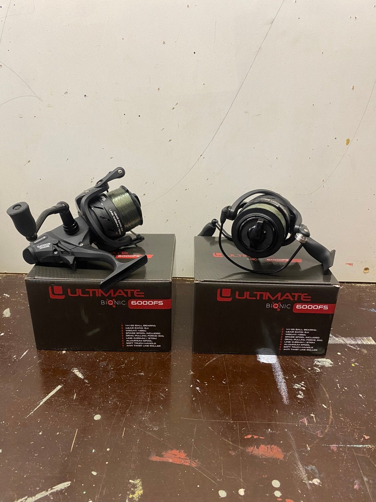 2x Ultimate Bionic 6000FS Vrijloopmolens, Watersport en Boten, Ophalen, Zo goed als nieuw, Molen