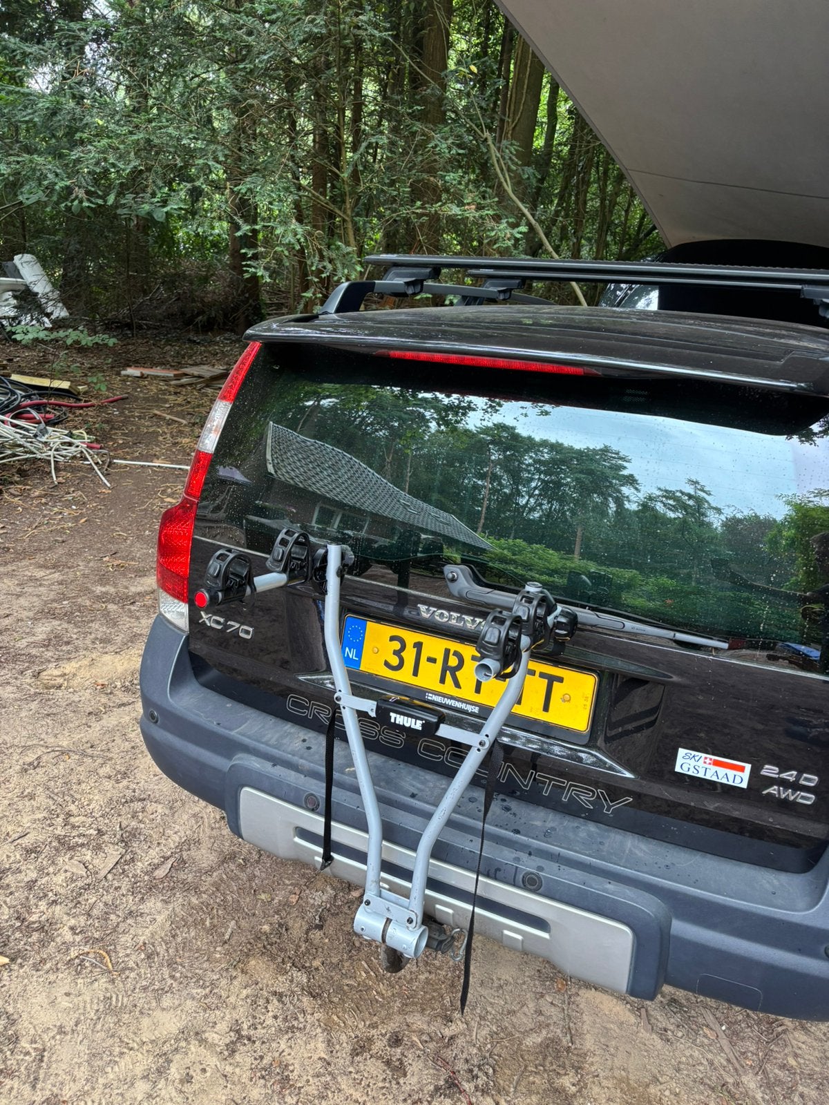 Fietsendrager Thule inklapbaar 2 fietsen met diverse, Auto diversen, Fietsendragers, Trekhaakdrager, Ophalen of Verzenden