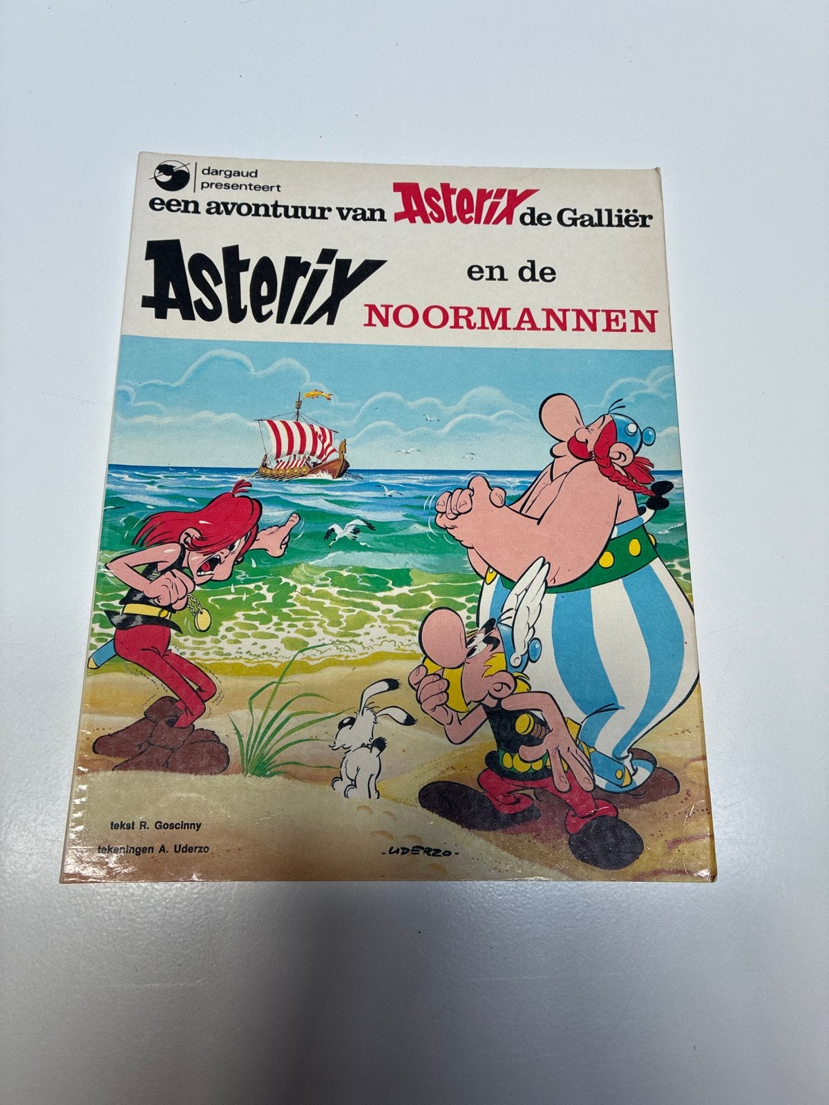 Asterix en de Noormannen - Stripboek, Boeken, Stripboeken, Eén stripboek, Ophalen of Verzenden, Gelezen