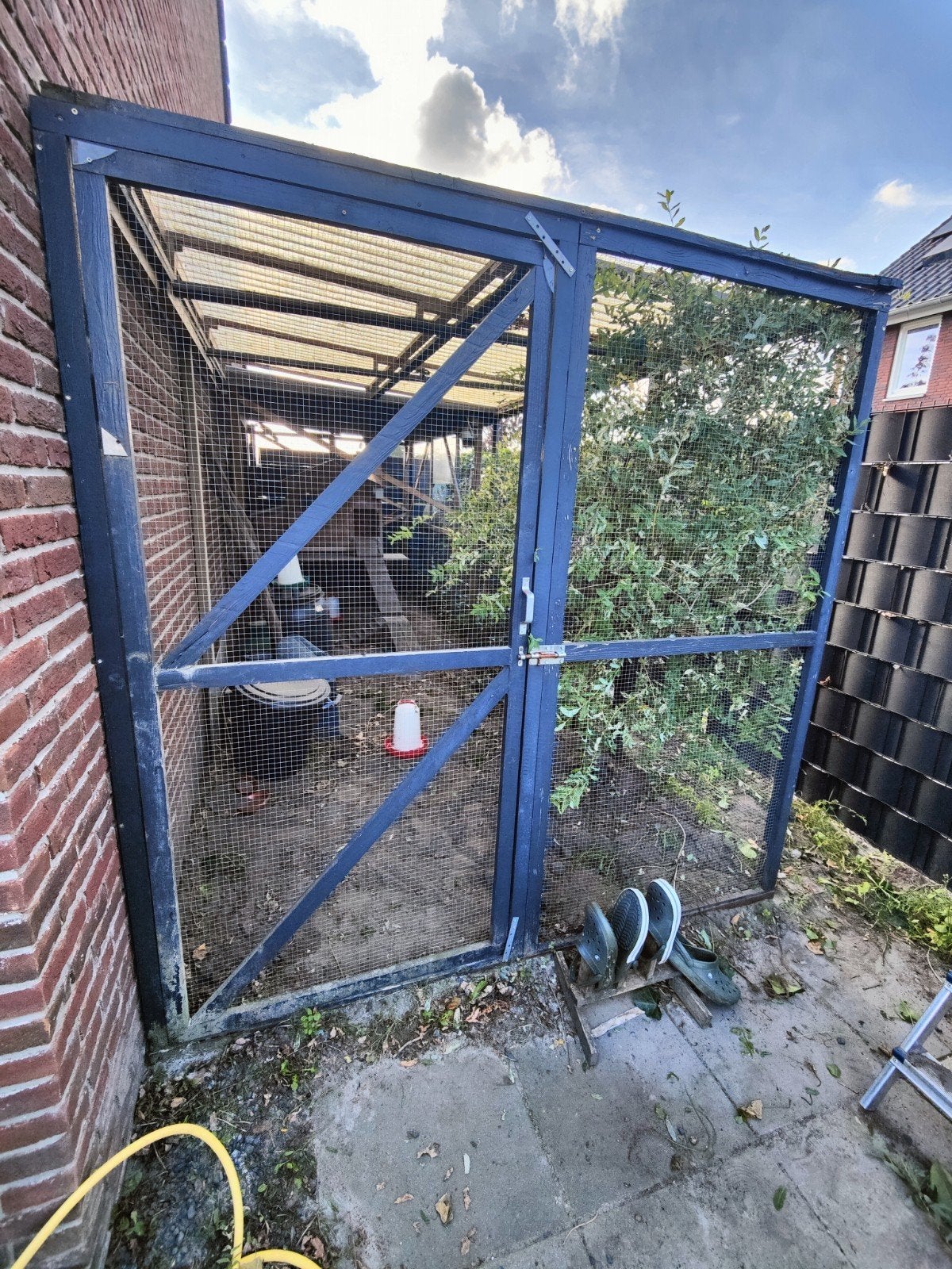 Kippenpaleis Deluxe: Grote Ren & Hok - Robuust & Modulair!, Dieren en Toebehoren, Ophalen, Gebruikt, Hout