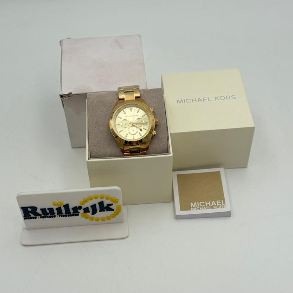 Michael Kors MK-8782 Layton Chronograaf - Nieuw, Sieraden, Tassen en Uiterlijk, Horloges | Kinderen, Ruilrijk, Nieuw, Info@ruilrijk.nl