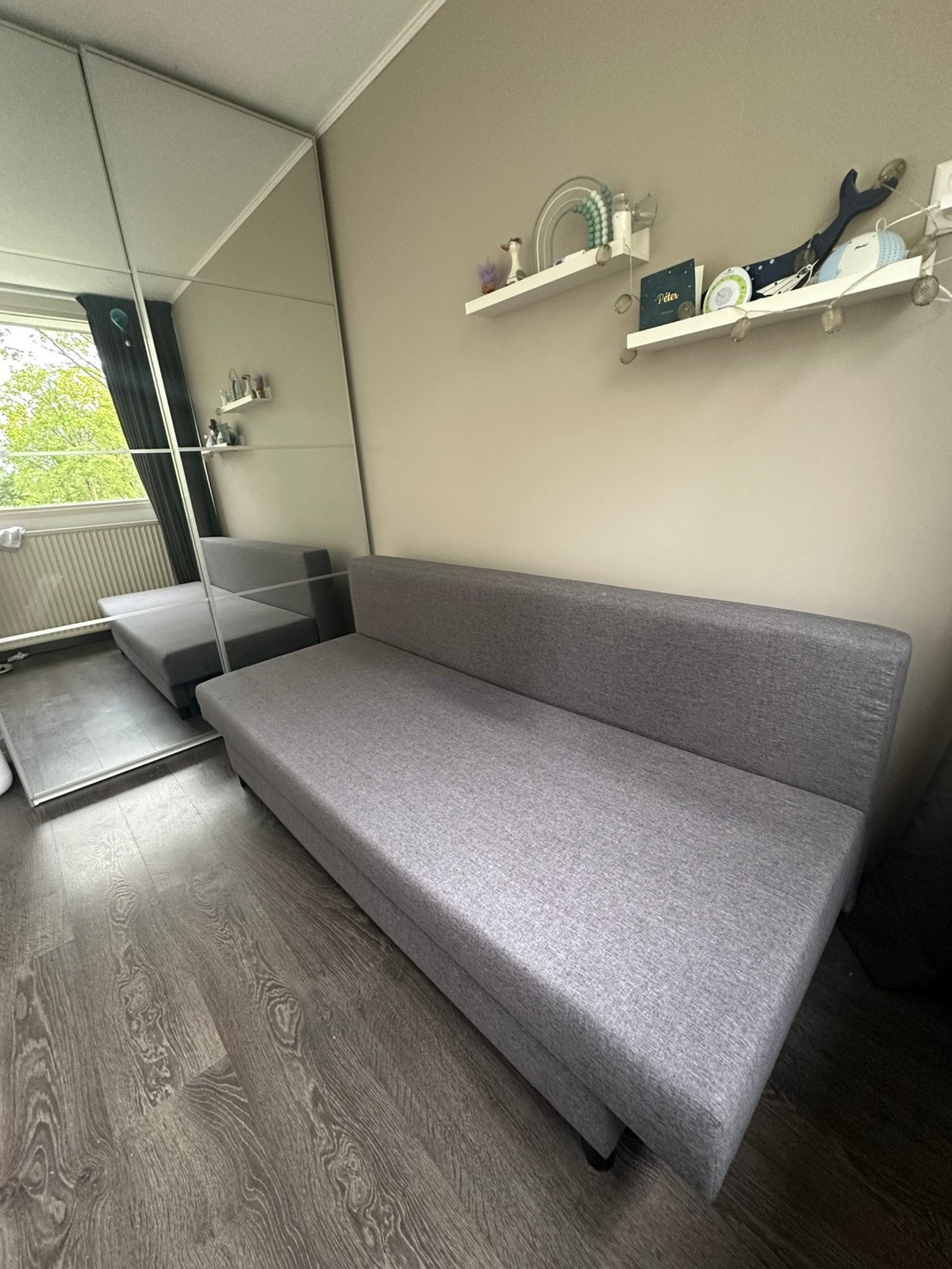 Slaapbank Ikea, Ophalen, Zo goed als nieuw, Tweepersoons, 140 cm