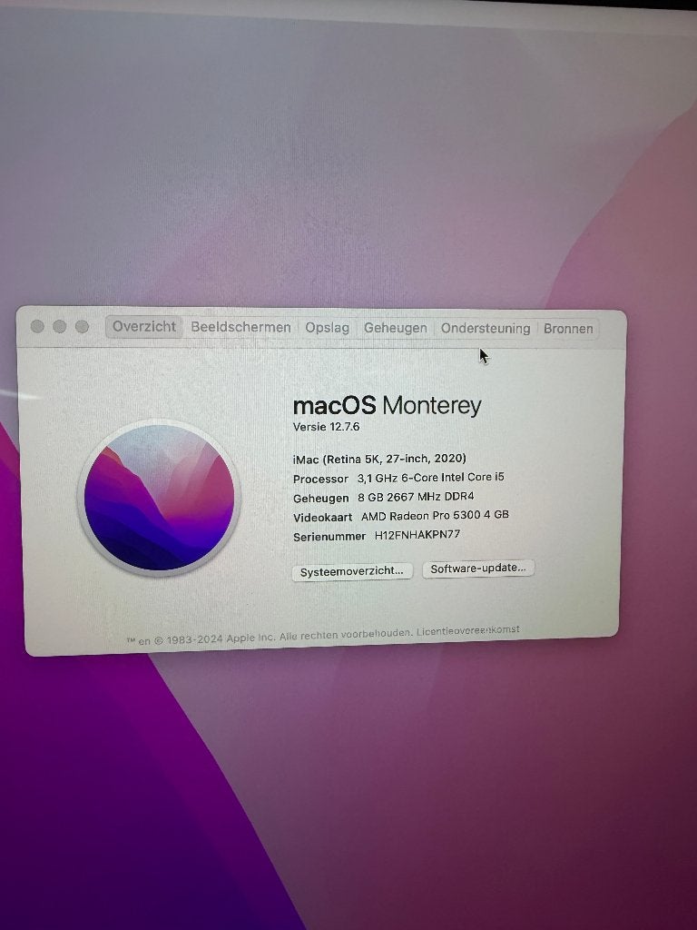 Apple Imac A2115 | 27" | 2020 | I5 Core | 256GB | 415331, Computers en Software, Apple Desktops, 2 tot 3 Ghz, IMac, Ophalen of Verzenden