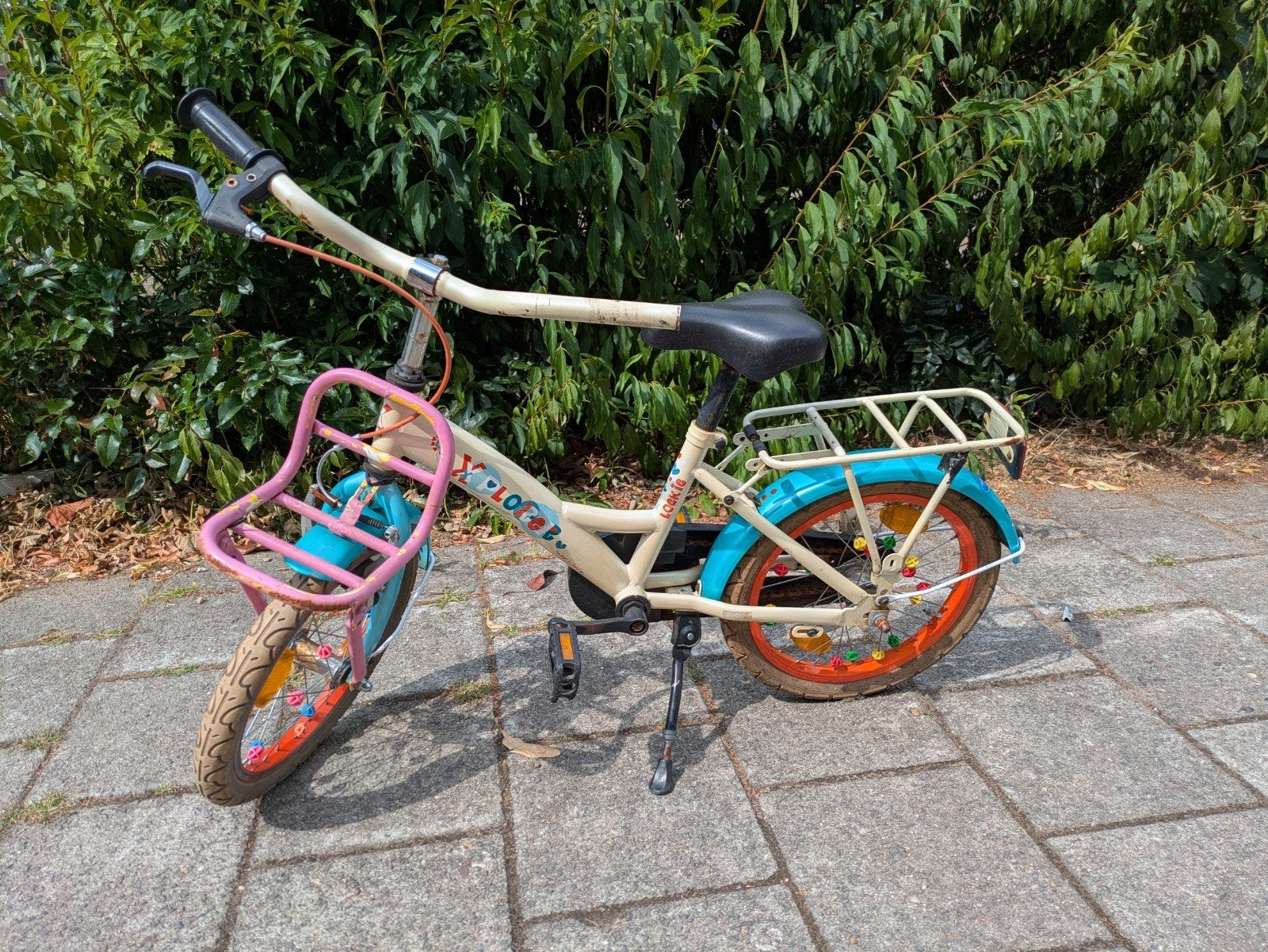Kinderfiets - Loekie Xplorer, Fietsen en Brommers, Fietsen | Kinderfietsjes, Gebruikt, Minder dan 16 inch, Ophalen
