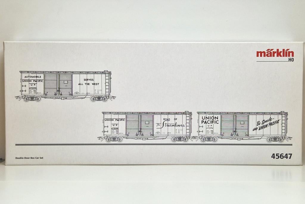 Märklin H0 45647 3 delige set Union Pacific wagens nieuw., Wisselstroom, Ophalen of Verzenden, Märklin, Nieuw