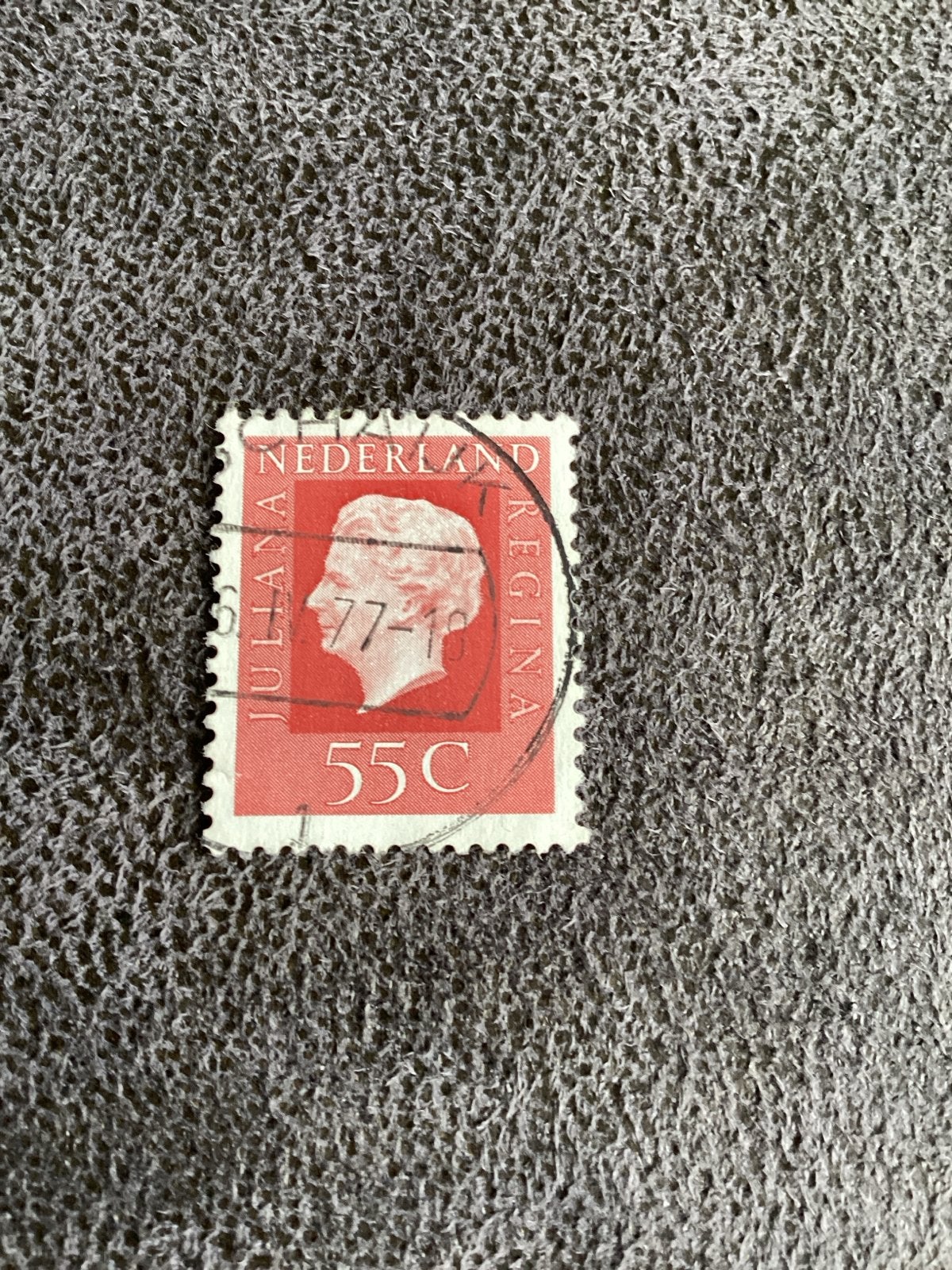 Nederlandse postzegel Juliana Regina 55C Schaijk, Ophalen of Verzenden, Na 1940, Gestempeld