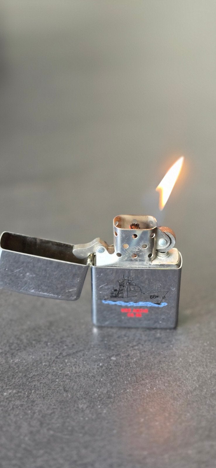zippo uss navy anzio cg68, Verzamelen, Ophalen of Verzenden, Zo goed als nieuw, Aansteker