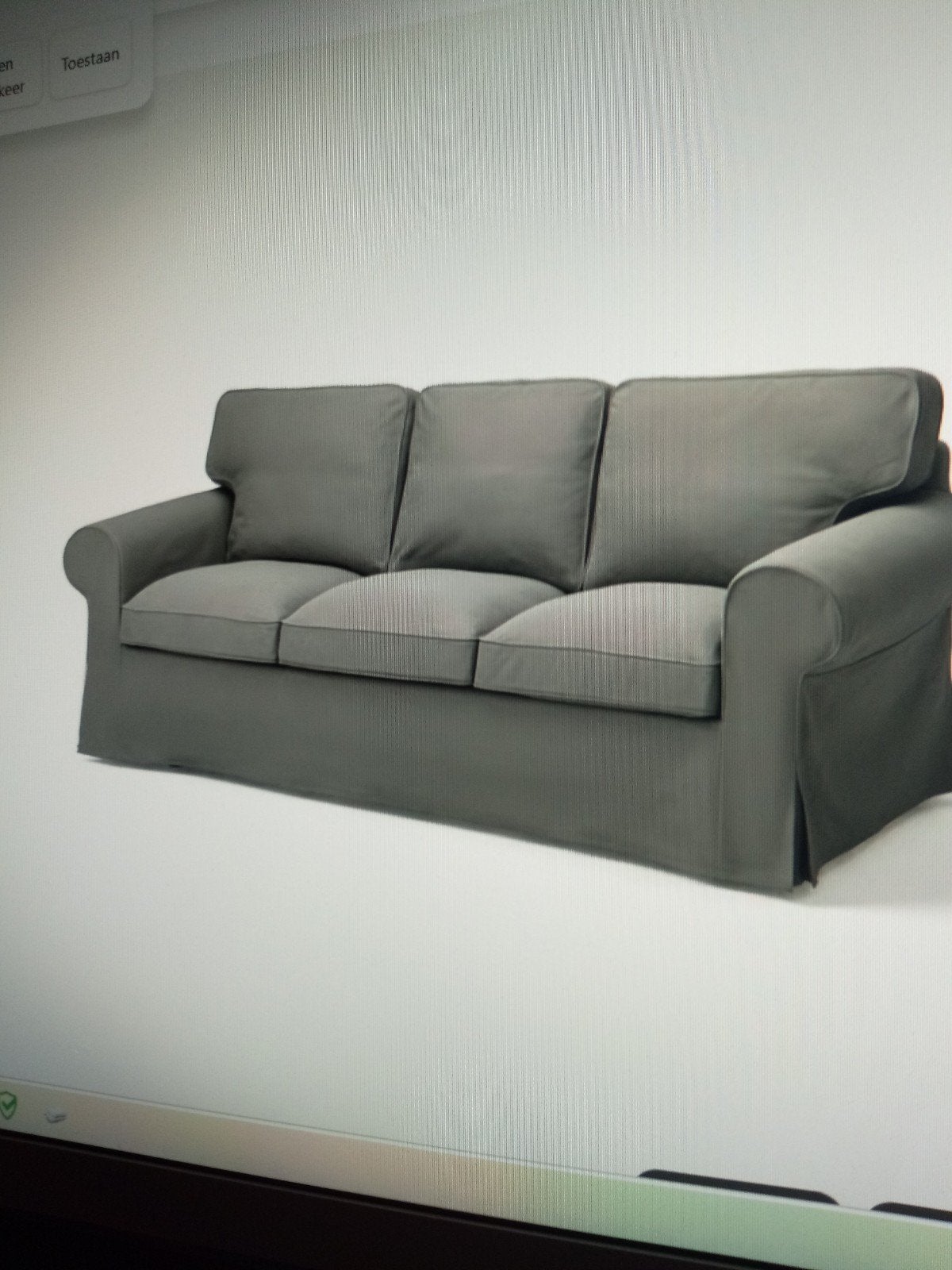 Gratis af te halen  Ikea ektorp 3 zitsbank, Ophalen, Gebruikt, Driepersoons, 75 tot 100 cm