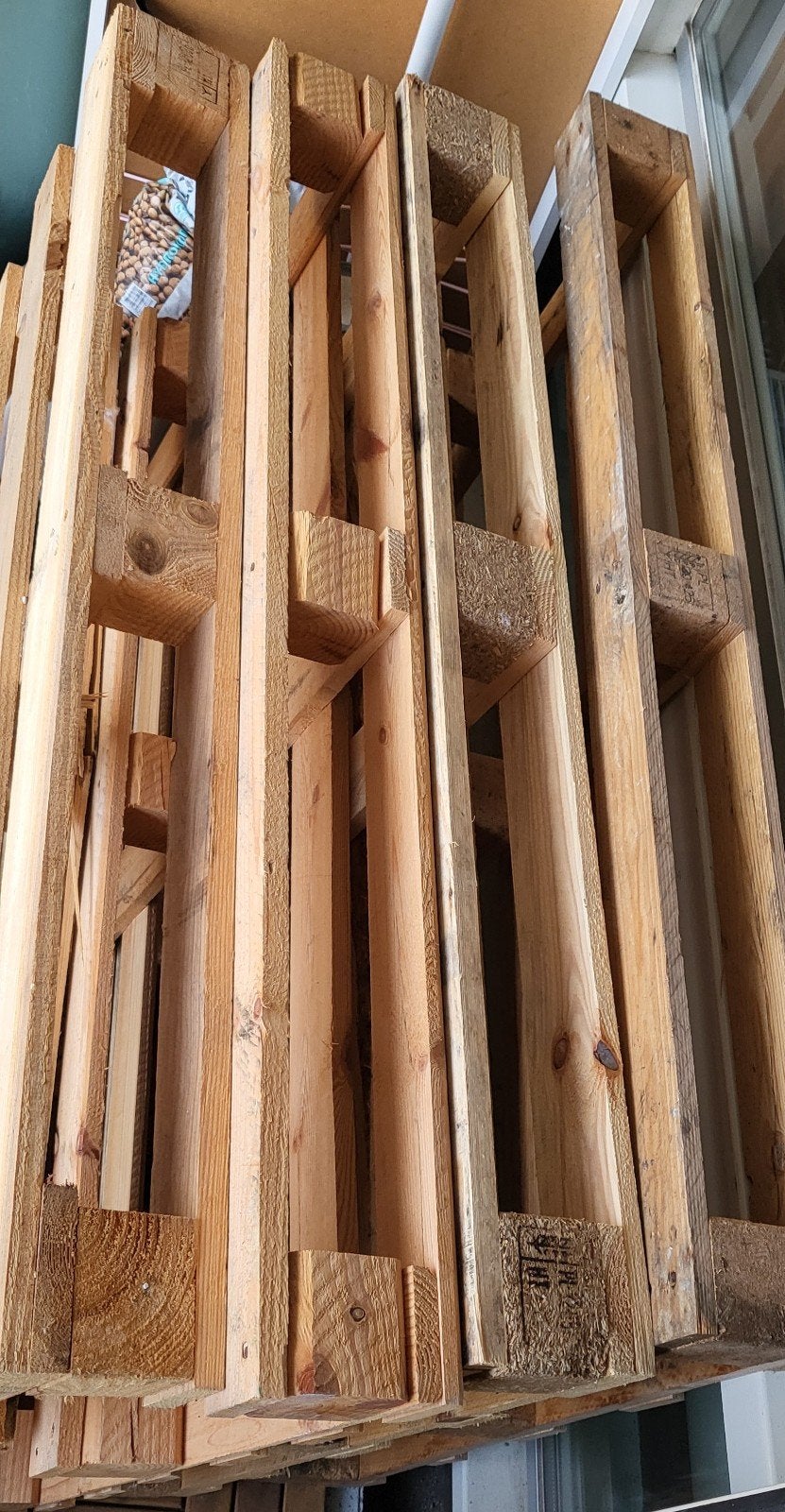 Europallets (4) voor diverse projecten, Ophalen, Gebruikt, 50 mm of meer, Pallet