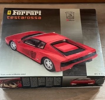 POCHER RIVAROSSI FERRARI TESTAROSSA 1:8, Hobby en Vrije tijd, Modelauto's | 1:5 tot 1:12, Ophalen of Verzenden, Zo goed als nieuw