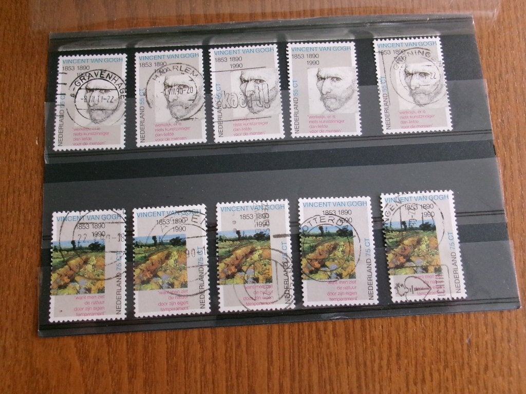 1990 - 5 set vincent van gogh (828f), Verzenden, Gestempeld