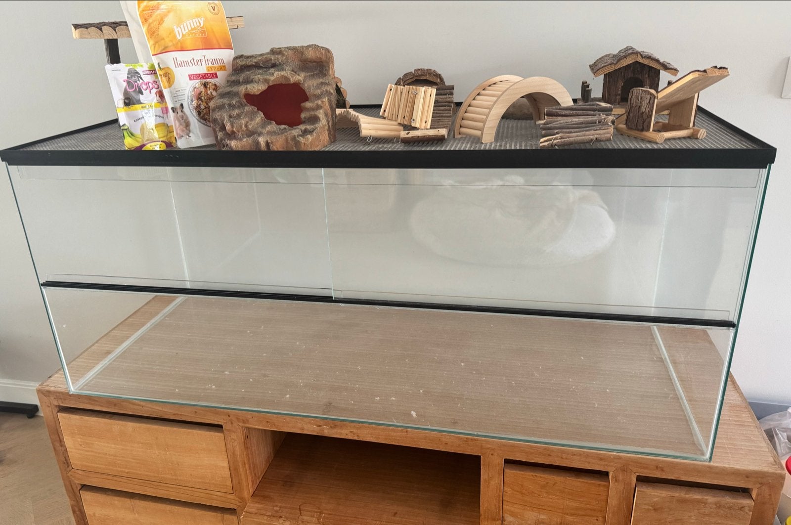 Terrarium voor knaagdieren (120x50x50) met schuifraam, 110 cm of meer, Zo goed als nieuw, Ophalen, Minder dan 60 cm