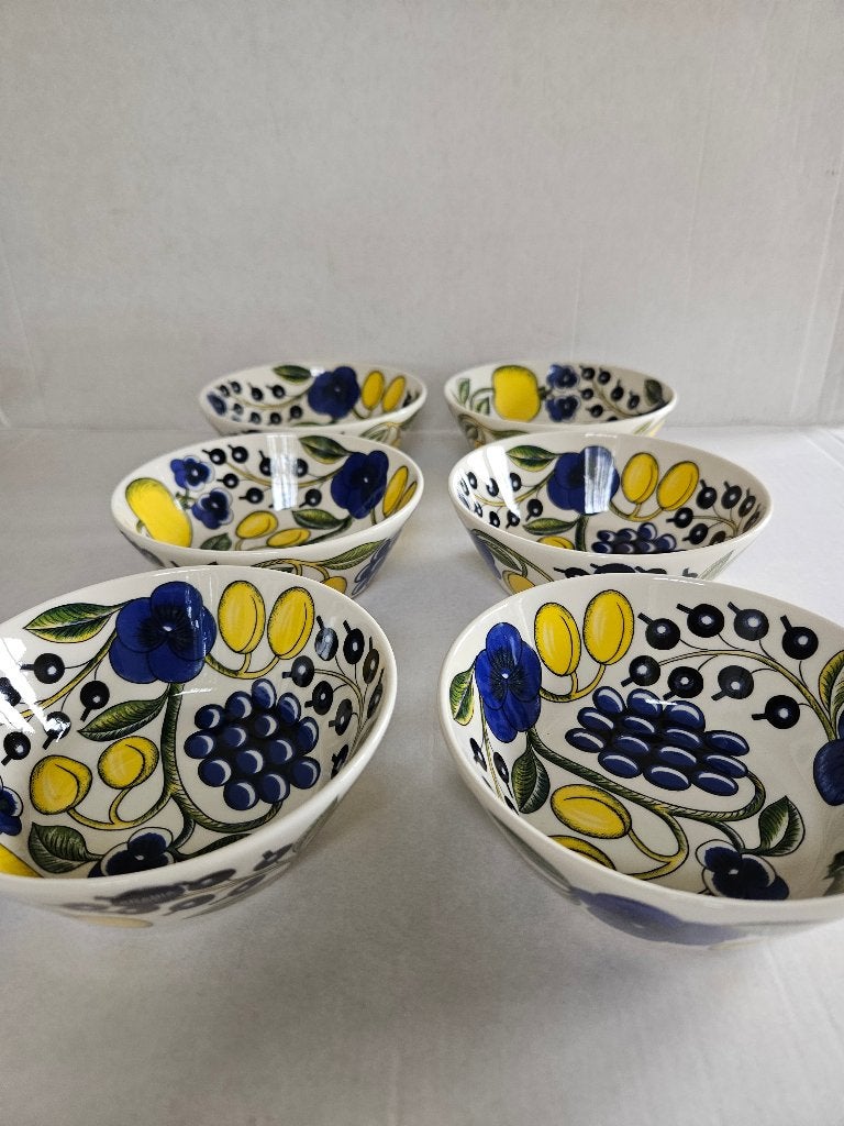 Arabia Paratiisi (Iittala) schaaltjes 13 cm 6 stuks nieuw, Huis en Inrichting, Arabia, Nieuw, Ophalen of Verzenden, Schaal of Schalen