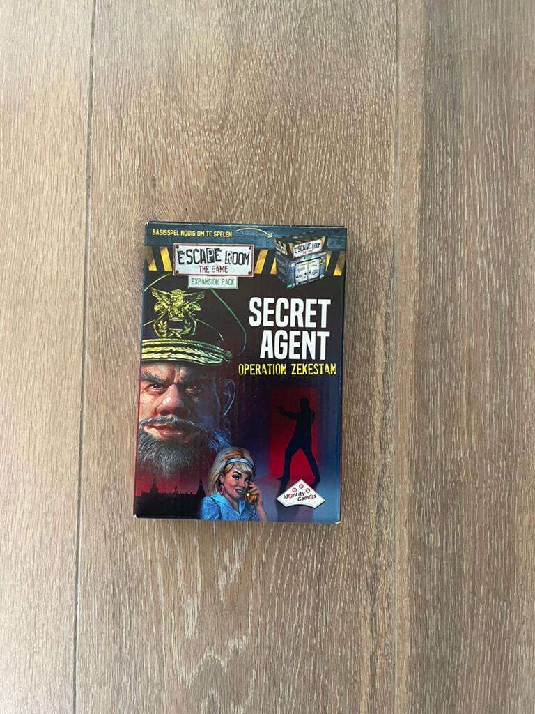Escape room: secret agent, Hobby en Vrije tijd, Gezelschapsspellen | Bordspellen, Ophalen of Verzenden, Zo goed als nieuw