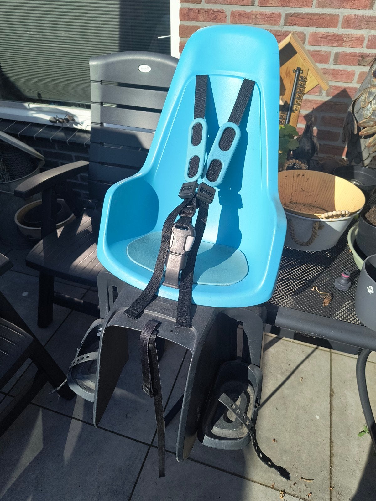 Bobike one Maxi achter fietsstoeltje + adapter, Ophalen, Achterzitje, 9 t/m 18 kg, Bobike