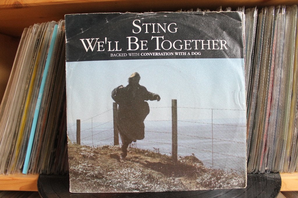 7" Single Sting - We'll Be Together / Conversation With A Do, Gebruikt, 7 inch, Ophalen of Verzenden, Pop