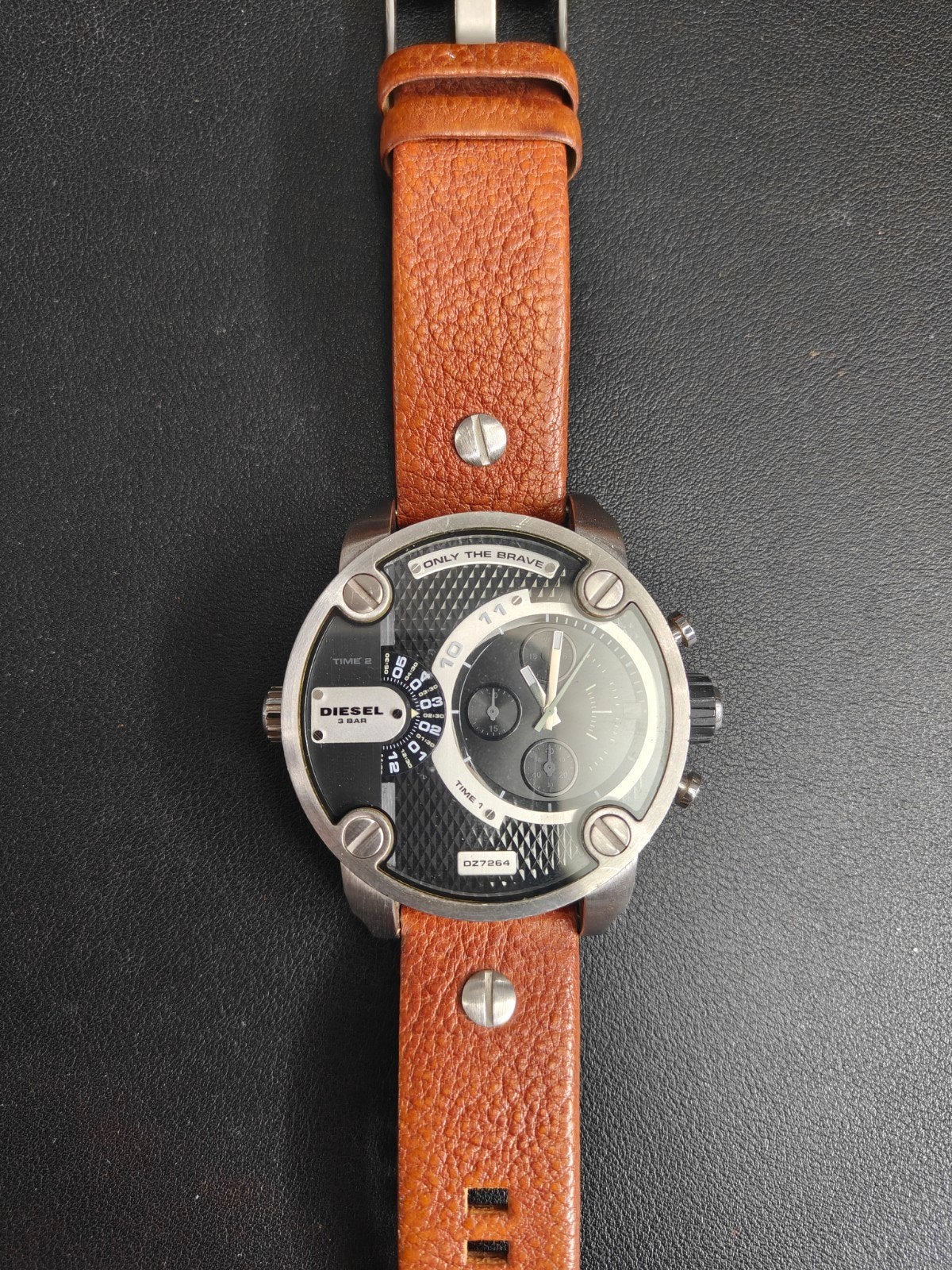 Diesel DZ-7264 Herenhorloge - Gebruikt, Overige merken, Staal, Polshorloge, Ophalen of Verzenden