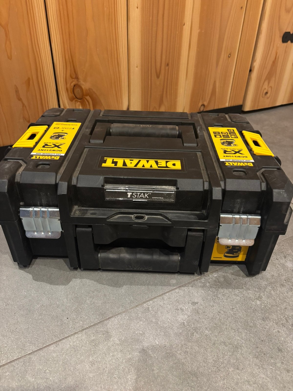 Dewalt Tstak koffer voor rondschuurmachine DCW210, Ophalen of Verzenden, Zo goed als nieuw