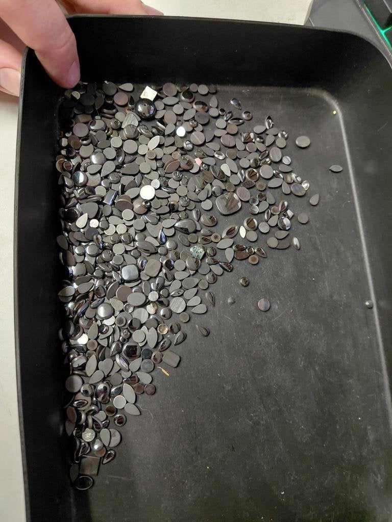 Lot gemixde hematiet cabochons, Ophalen of Verzenden