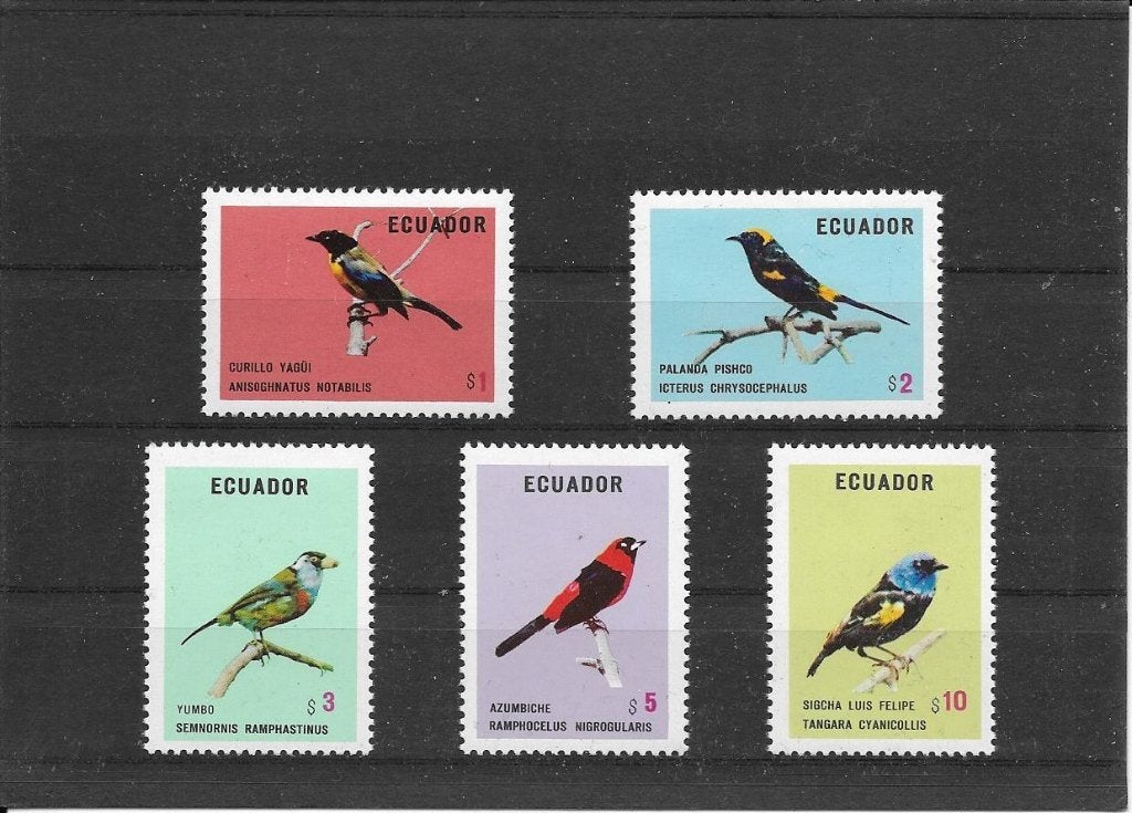 Ecuador vogels, Ophalen of Verzenden, Postfris, Zuid-Amerika
