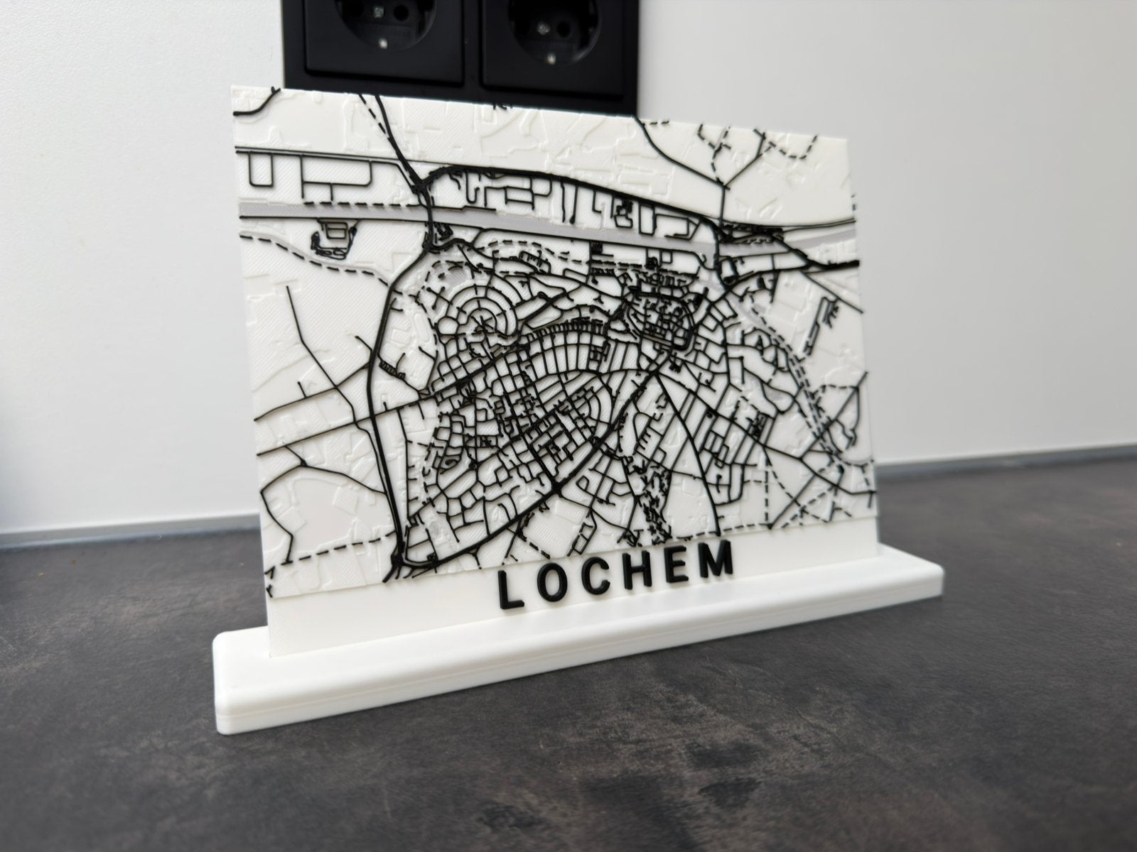 3D-geprinte stadskaart - jouw dorp of stad in het klein, Ophalen of Verzenden