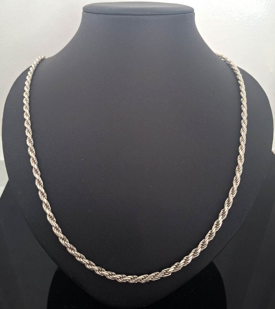Schitterende Italiaanse Sterling Zilver Koordketting 60 CM, Ophalen of Verzenden, Zilver, Ketting