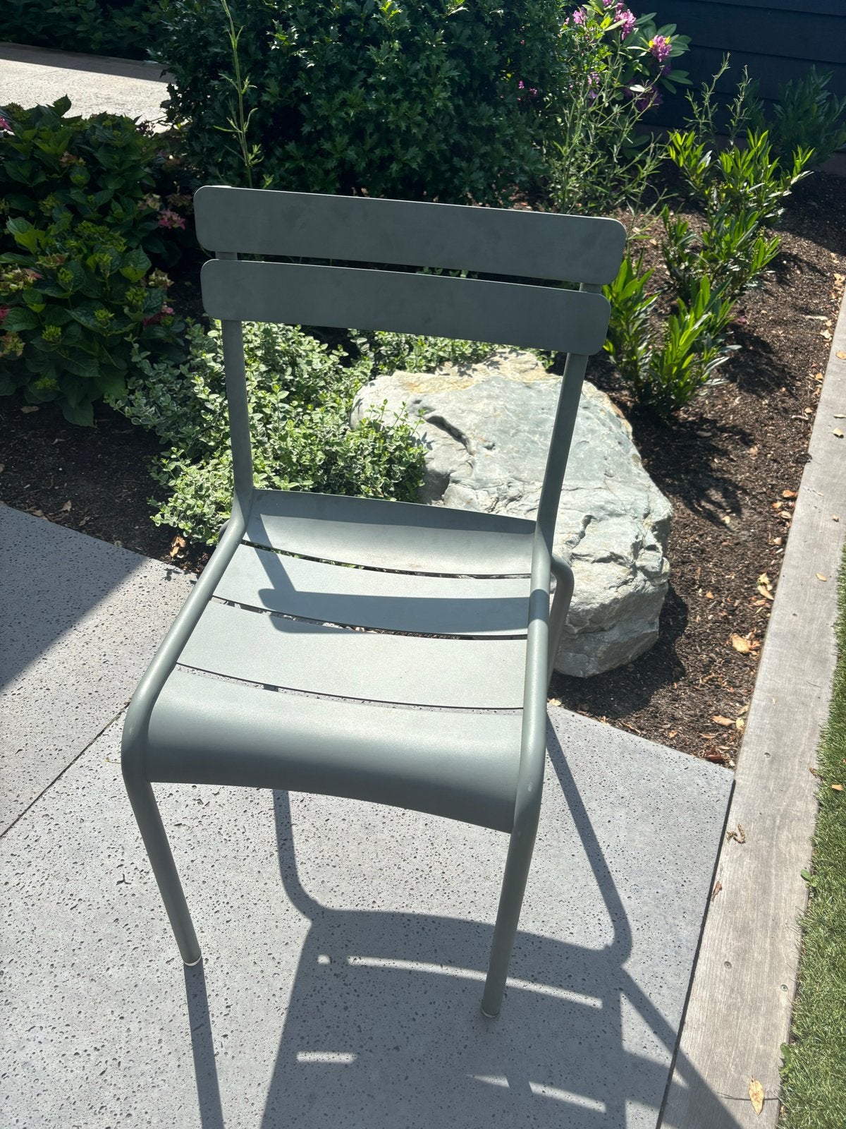 Fermob Luxembourg tuinstoel Rosemary, Ophalen, Zo goed als nieuw, Aluminium, Stapelbaar