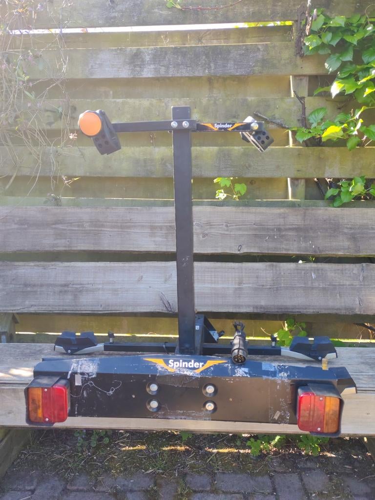 Spinder Trekhaak Fietsendrager voor 2 fietsen, Auto diversen, Fietsendragers, Ophalen, 2 fietsen, Gebruikt, Trekhaakdrager
