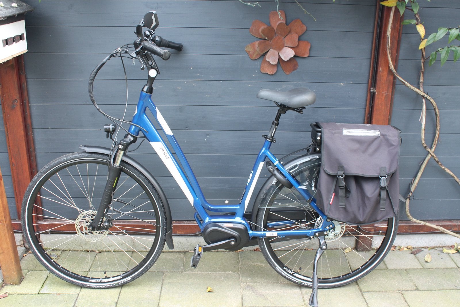 Amslod York MTX elektrische fiets 1900km, Gebruikt, 51 tot 55 cm, 50 km per accu of meer, Ophalen