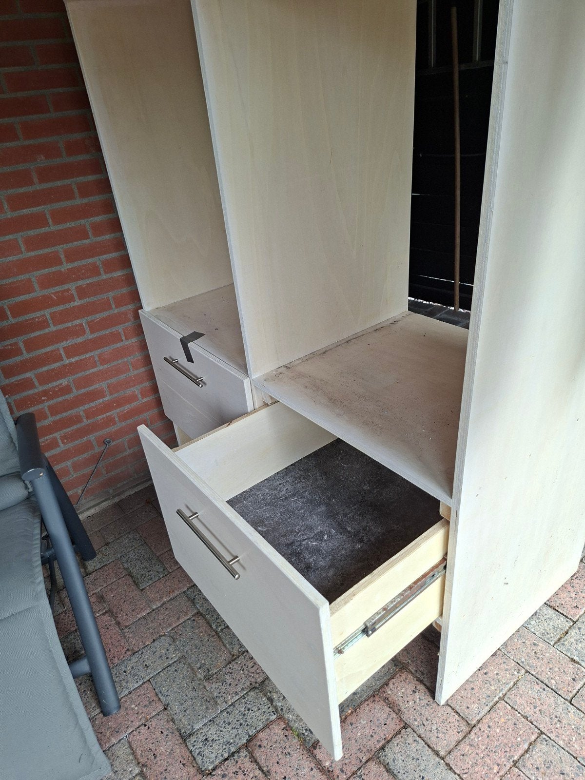 Was machine kast, Ophalen, Gebruikt