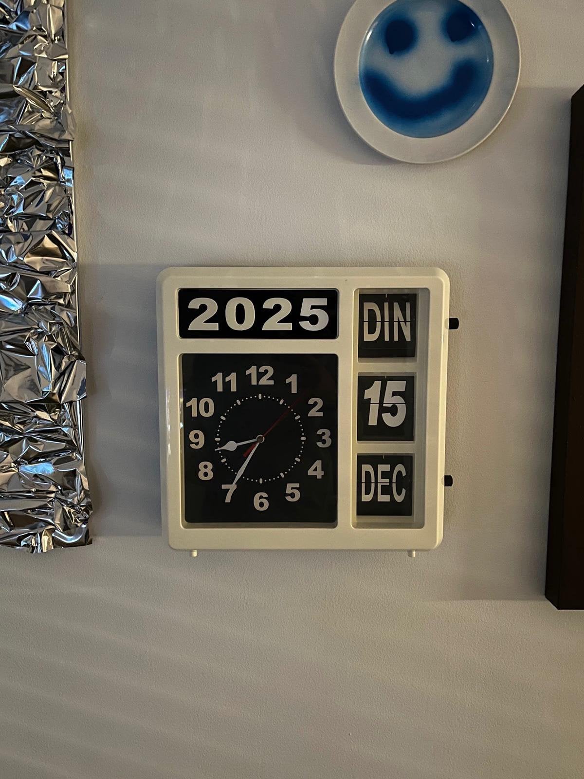 Vintage designer klok, Ophalen, Zo goed als nieuw, Wandklok