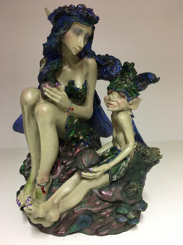 Pixie Bos Elfen Alba and Aletta (elf woud pixie elf ), Verzamelen, Beelden en Beeldjes, Verzenden, Zo goed als nieuw, Fantasy